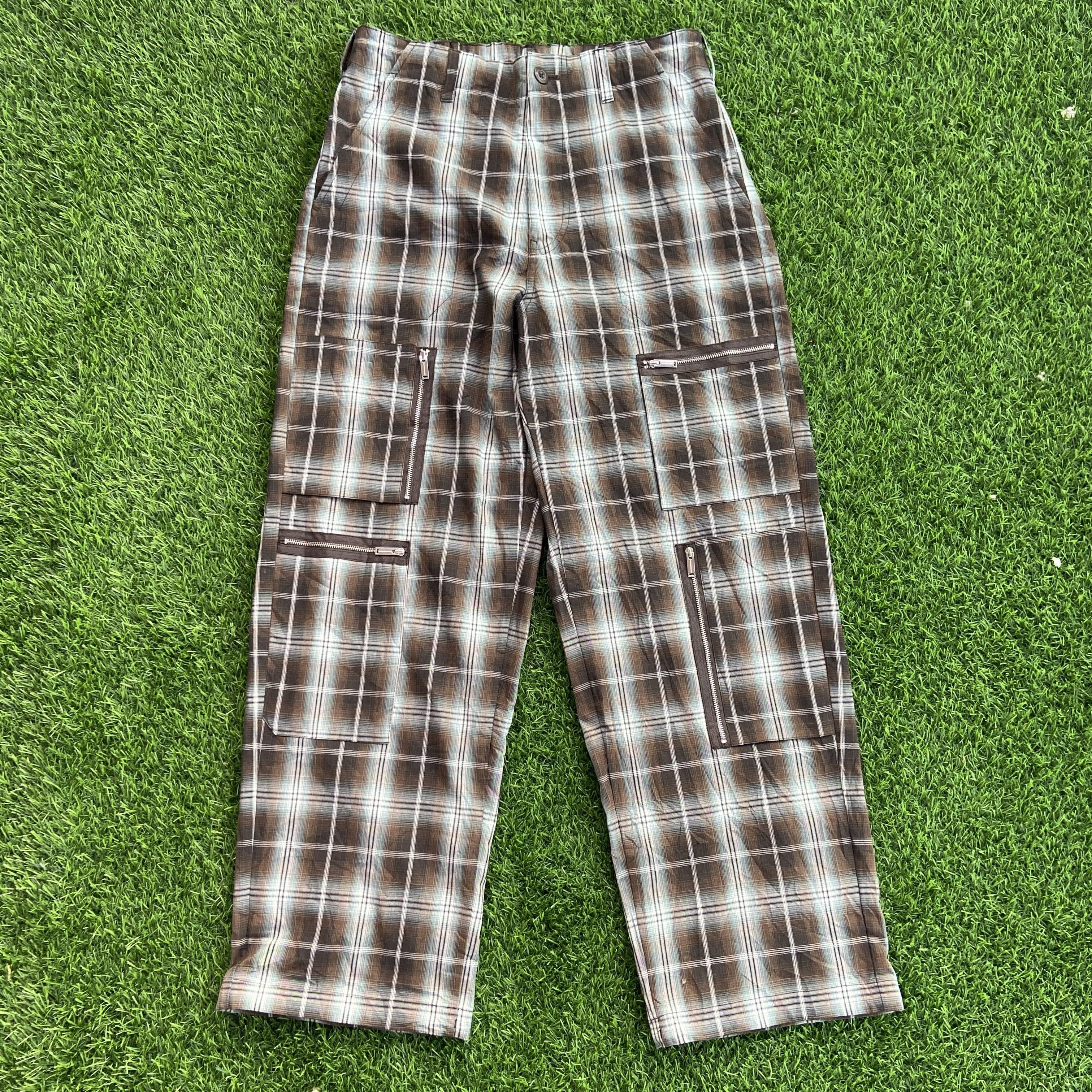 Undercover Gu x undercover Multipocket Zipper Plaid Baggy Pant Size US 32 / EU 48 - 2 Thumbnail