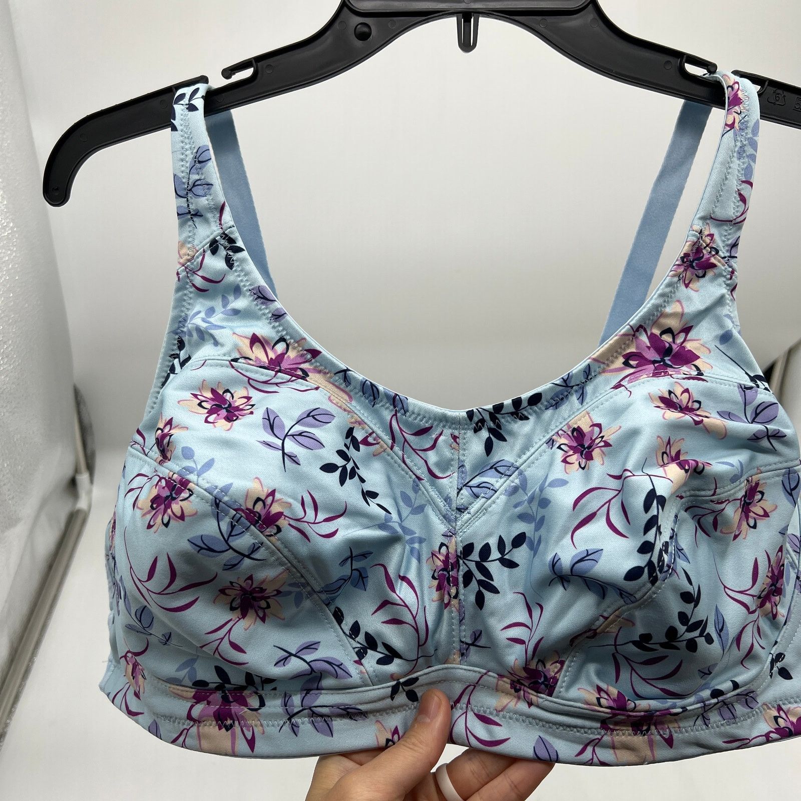 Other Breezies Underwire Print or Solid Support Bra Blue Size M / US 6-8 / IT 42-44 - 2 Thumbnail