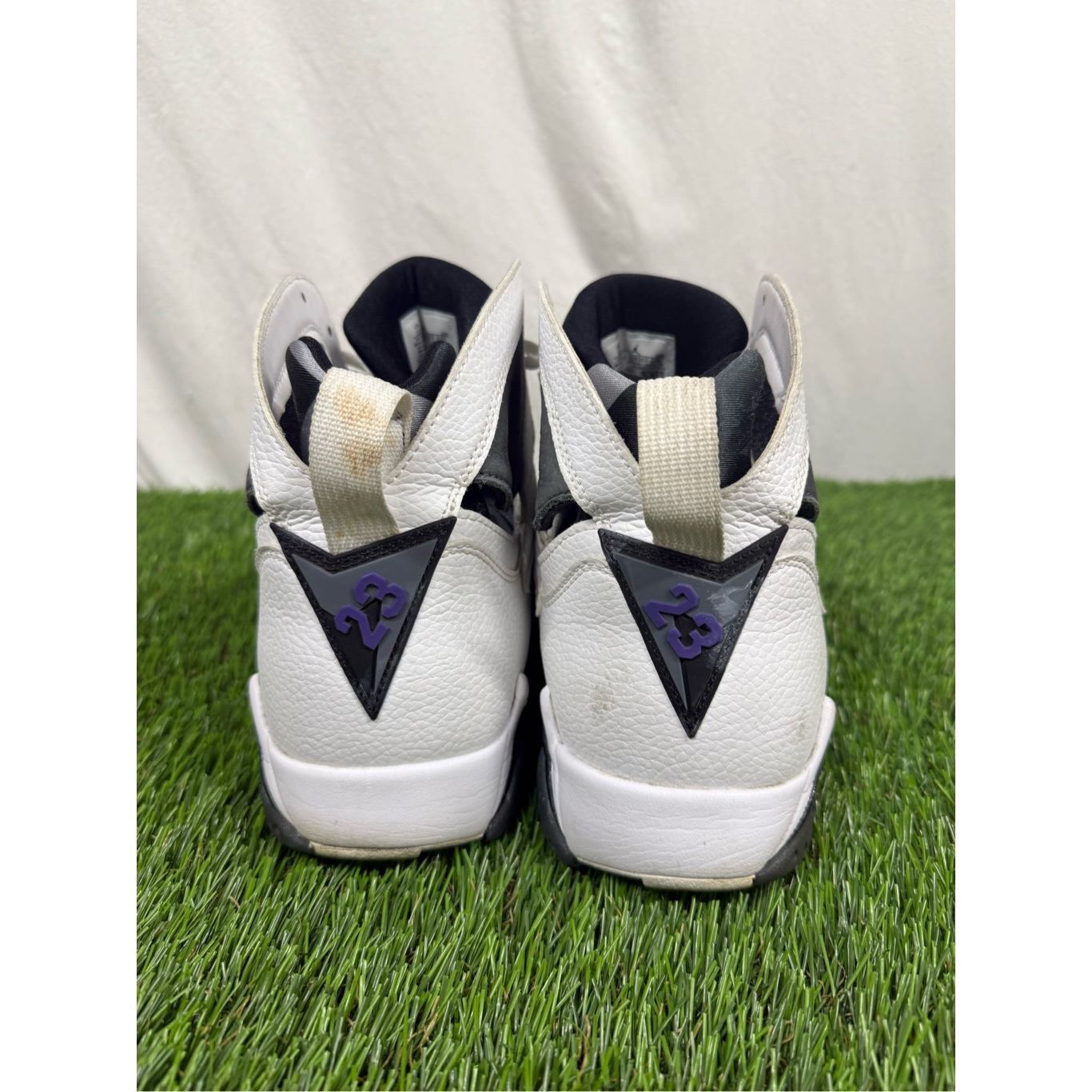 Jordan Brand 13 Air Jordan 7 Retro 'Flint' 2021 Men's White Gray Purple B Size US 13 / EU 46 - 3 Thumbnail