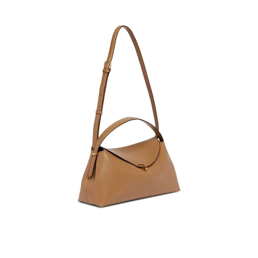Toteme TOTEME T-lock Camel Leather Top Handle Bag New & Authentic Size ONE SIZE - 3 Thumbnail
