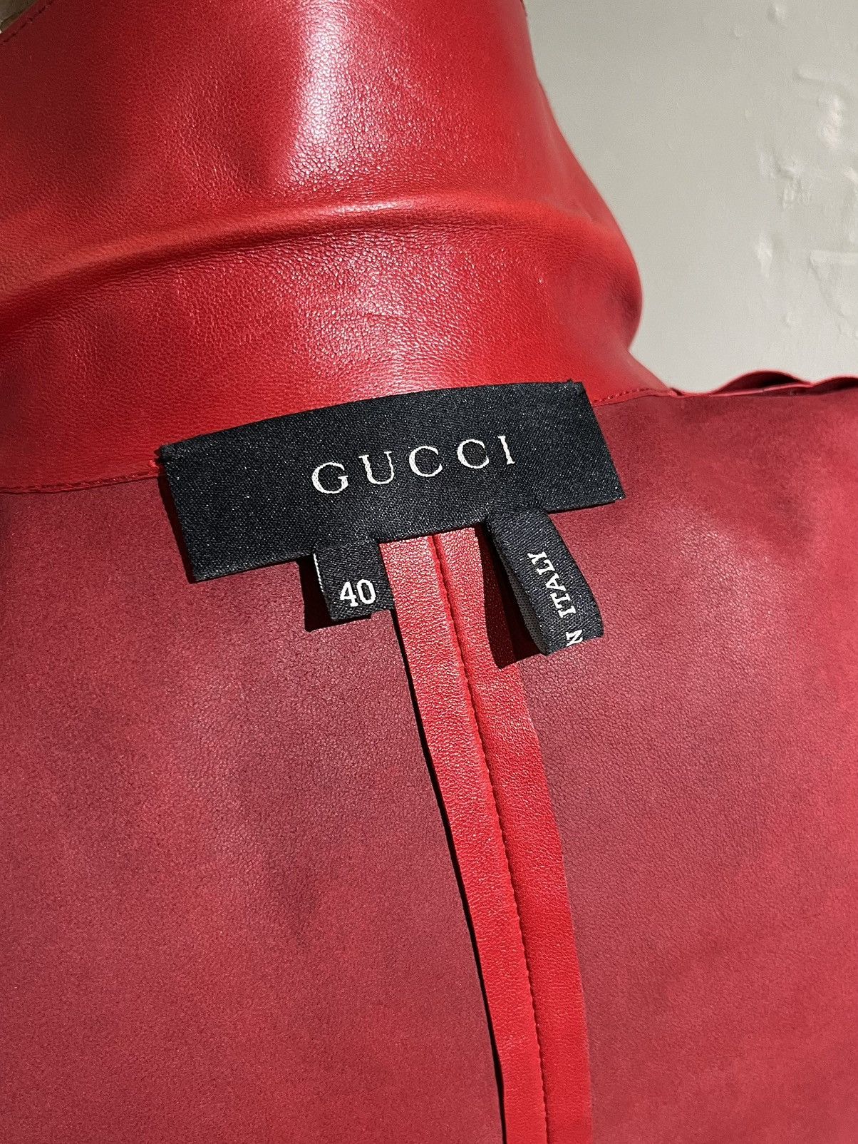 Gucci 2001 Tom Ford Wrap Leather Shirt Size S / US 4 / IT 40 - 15 Thumbnail