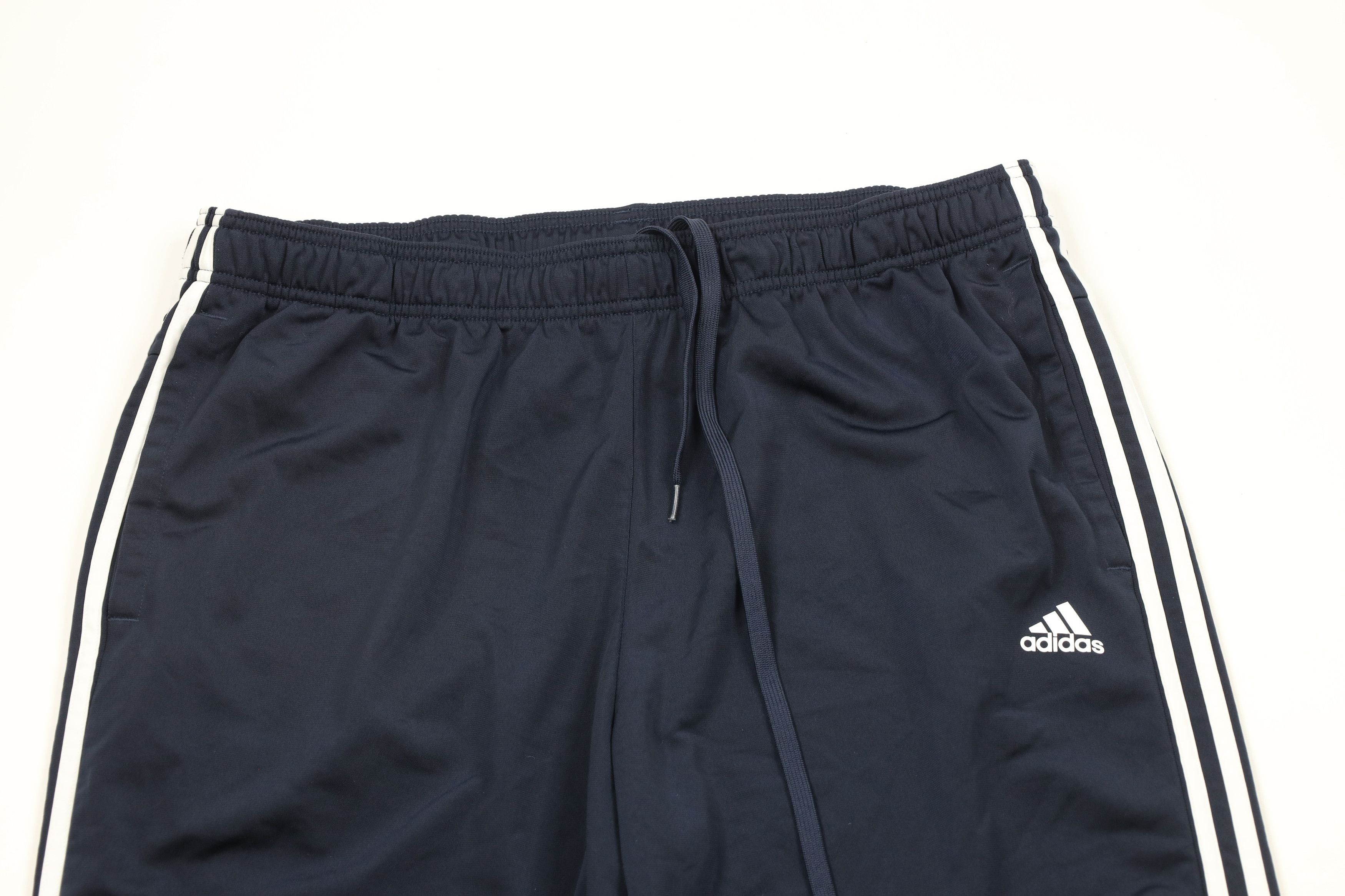 Adidas × Vintage Vintage Adidas Out Striped Wide Leg Pants Blue Polyester Size US 38 / EU 54 - 2 Thumbnail