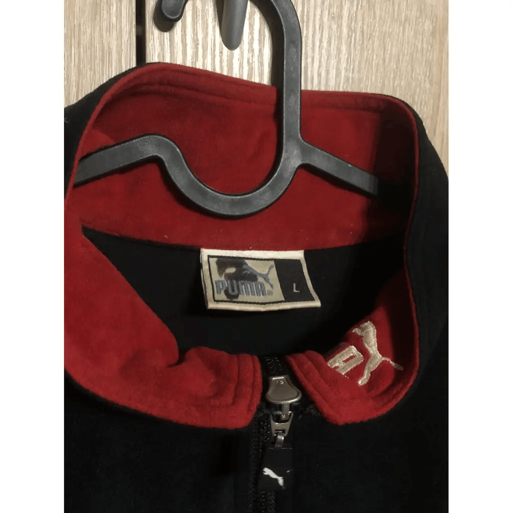 Puma Vintage Black & Red Puma Track Jacket (L) Size US L / EU 52-54 / 3 - 2 Thumbnail