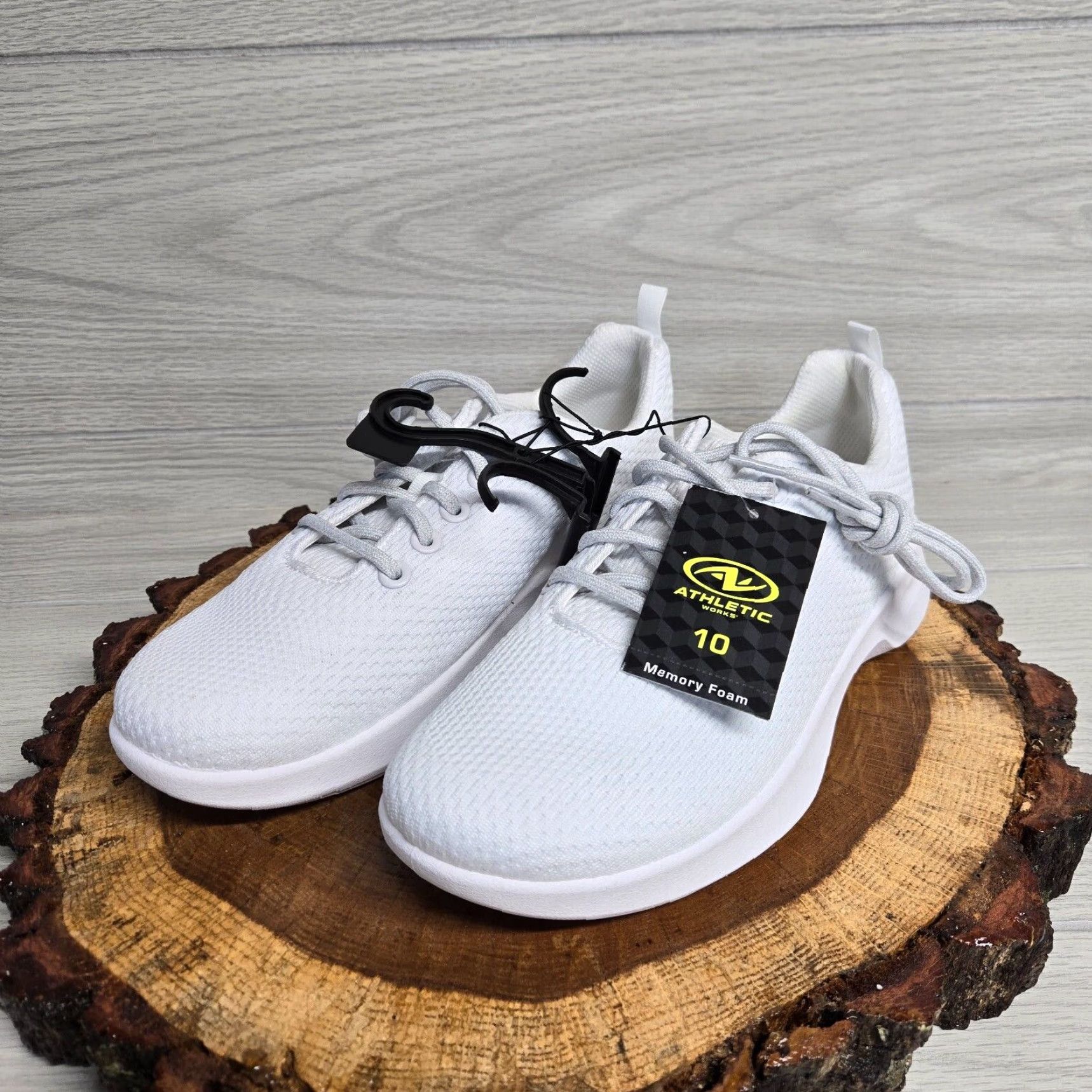 Athletic Works NEW Athletic Works Sneakers Shoes Adult Womens 10 White Lifestyle Jogger NEW Size 32" / US 10 / IT 46 - 2 Thumbnail