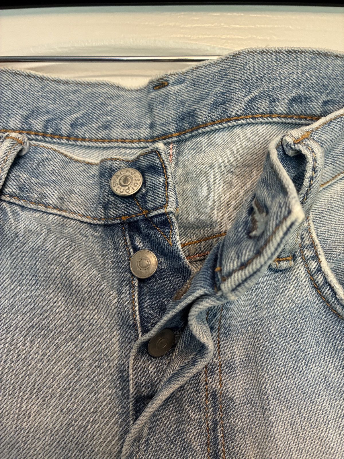Acne Studios Patched Distressed Denim Jeans Size US 30 / EU 46 - 4 Thumbnail