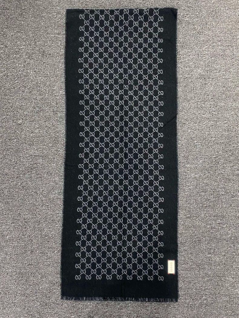 Gucci Gucci Old flower full-printed wool double-sided scarf 2506- Size ONE SIZE - 2 Thumbnail