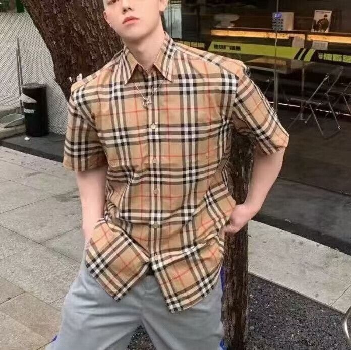 Burberry Burberry Brown Classic Check Cotton Shirt Size US XL / EU 56 / 4 - 7 Thumbnail