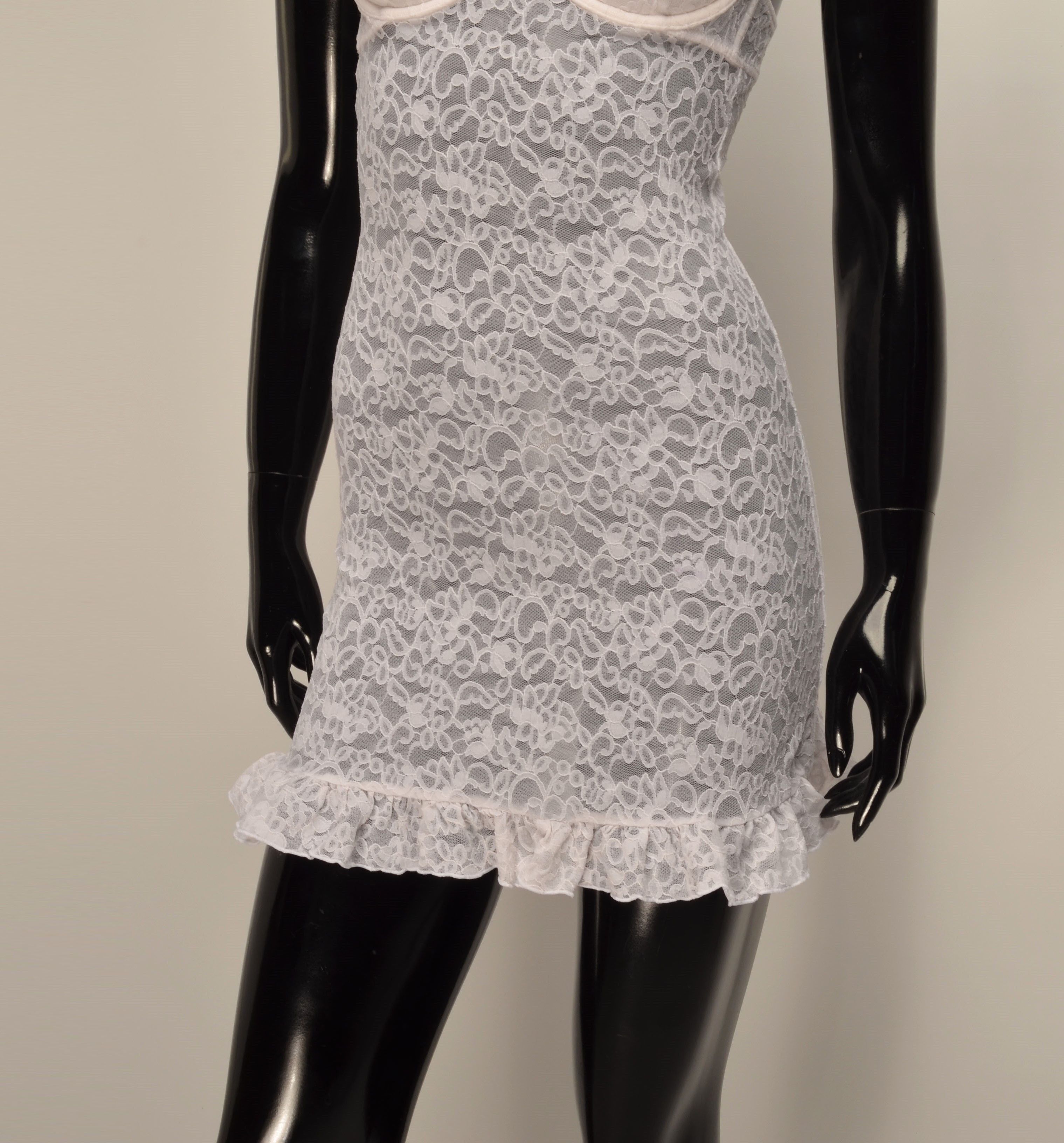 Designer × Victoria's Secret × Vintage Victorias Secret The Lacie Y2K Sexy Coquette Lace Mini Dress Size S / US 4 / IT 40 - 3 Thumbnail