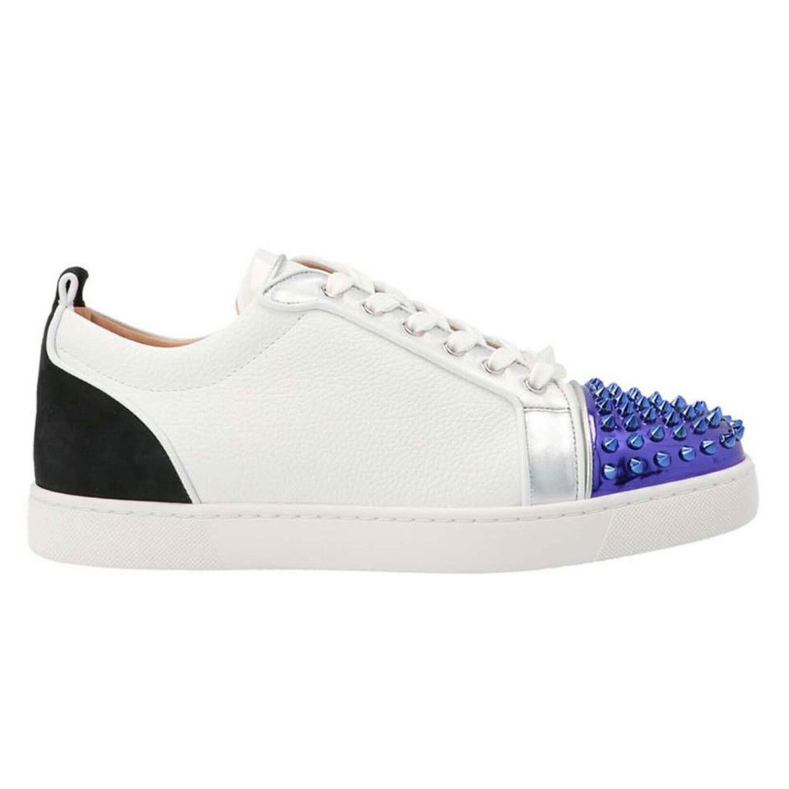 Christian Louboutin Christian Louboutin Louis Junior Spikes Flat White Purple Size US 9 / EU 42 - 3 Thumbnail