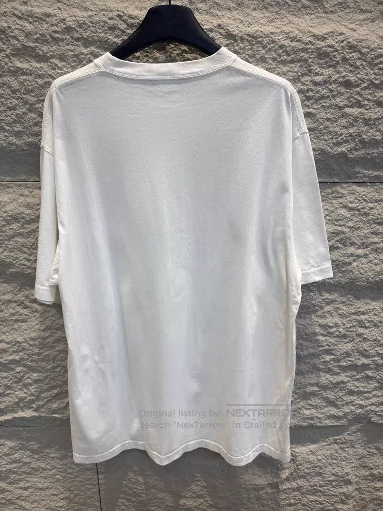 Balenciaga Balenciaga White Embroidered BB Short Sleeve T-Shirt Size US XS / EU 42 / 0 - 5 Thumbnail