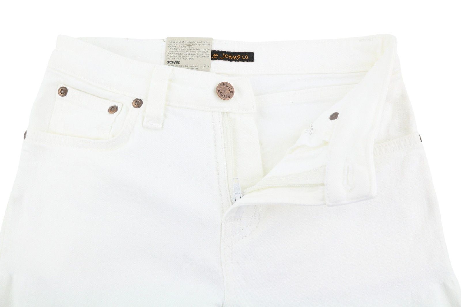Nudie Jeans SKINNY LIN WHITE W26/L32 Denim Jeans 87259 Size 26" / US 2 / IT 38 - 4 Thumbnail