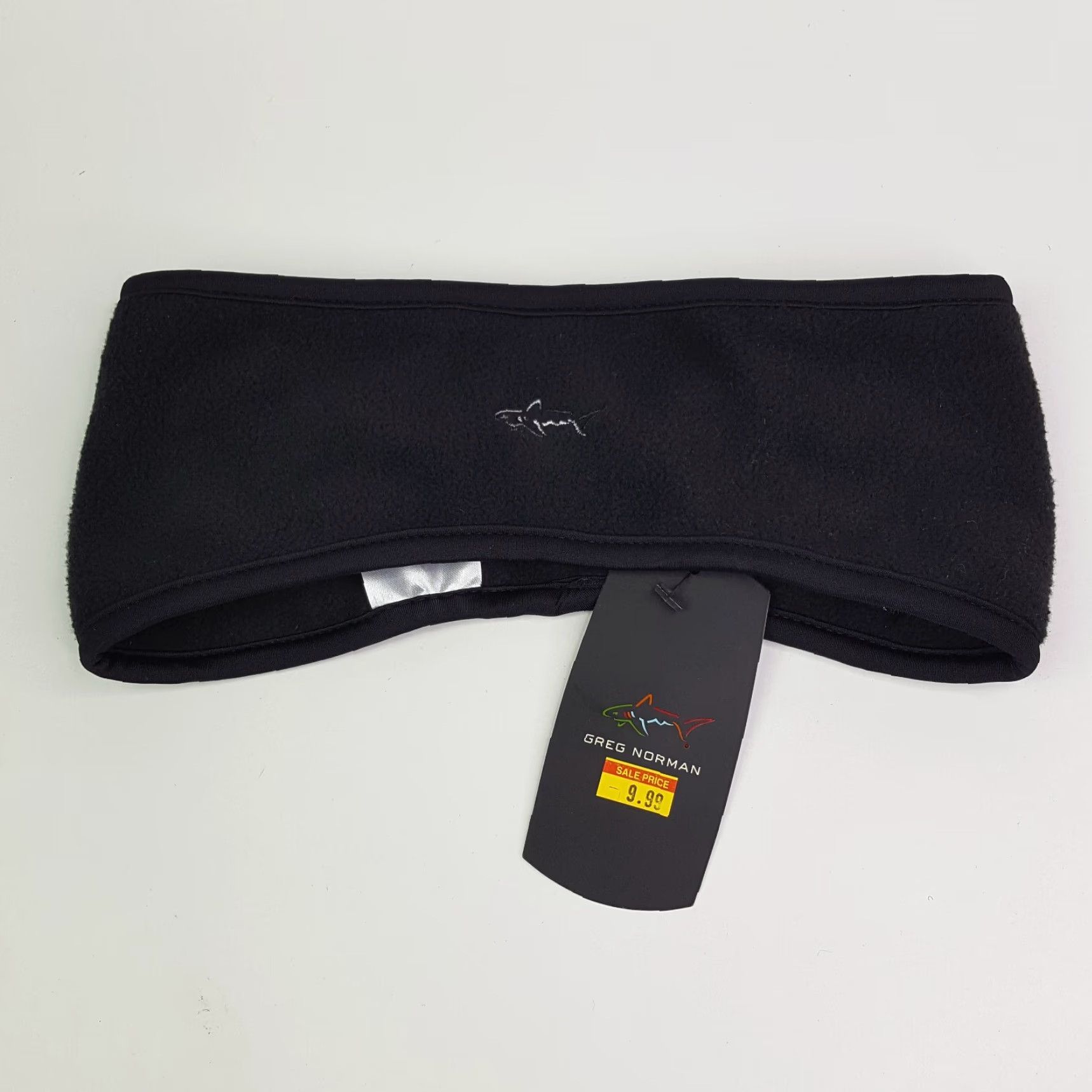Logo 7 VINTAGE Greg Norman Fleece Headband Hat Unisex Adults Golf 90s Logo Outdoor Sports Black Ear Muffs Headband Lightweight Stretch Ear Flap Size US M / EU 48-50 / 2 - 4 Thumbnail