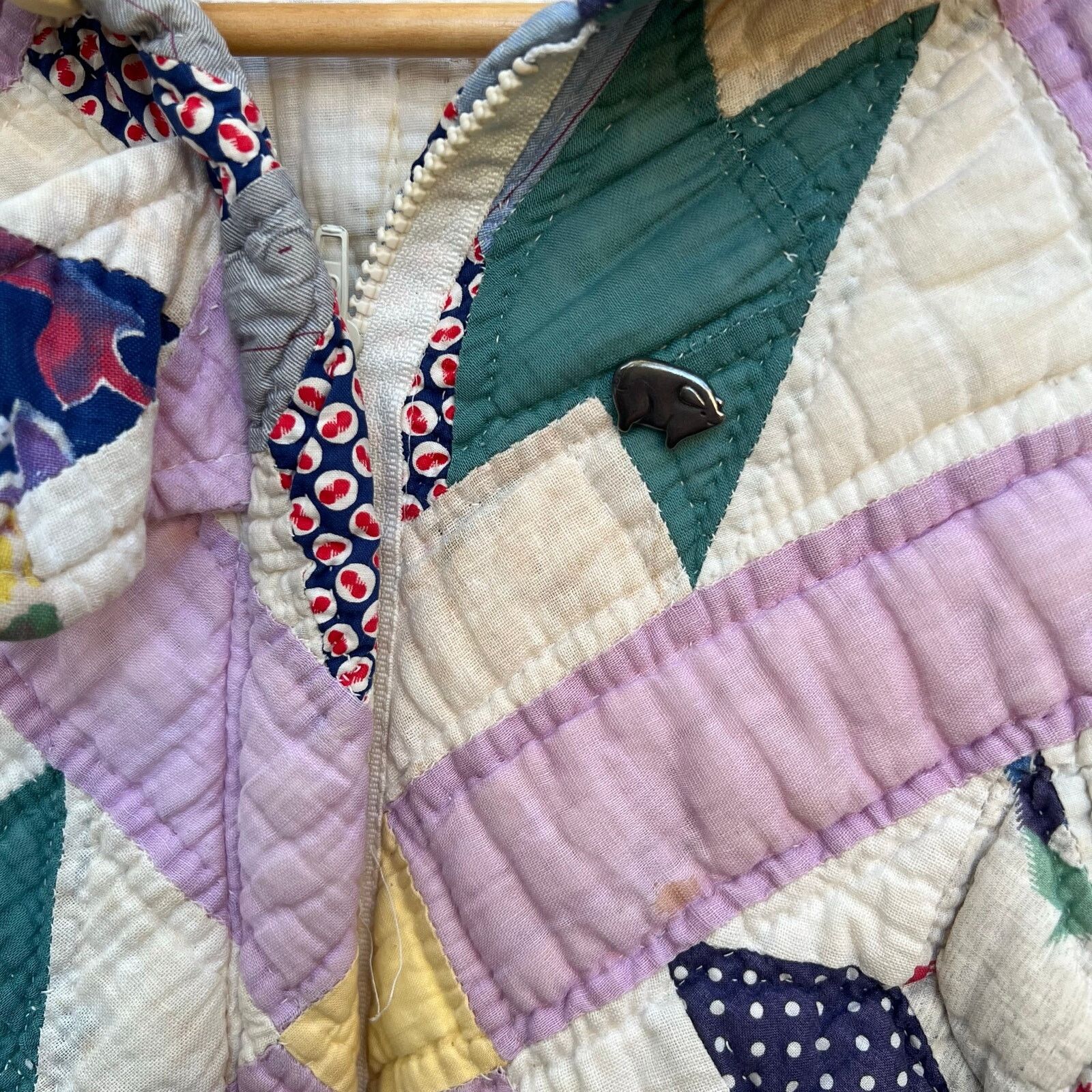 & Other Stories Rare Vintage 70’s Hand Quilted Zip Up Jacket Size XL 23x29 Size US XL / EU 56 / 4 - 4 Thumbnail