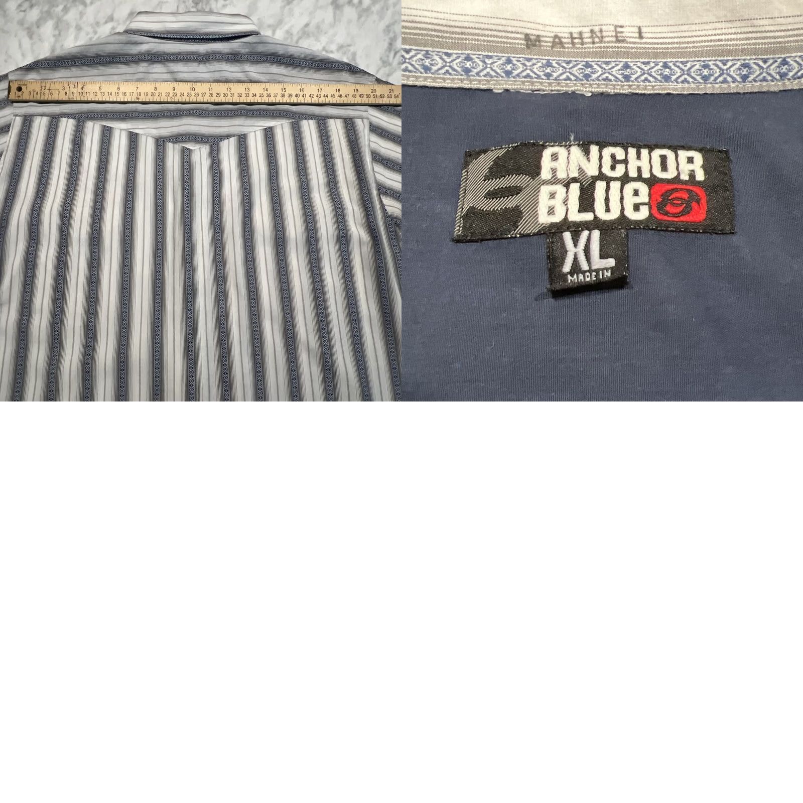 Anchor Blue VINTAGE Anchor Blue Pearl Snap Short Sleeve Shirt XL Aztec Southwestern Lightweight Men Size US XL / EU 56 / 4 - 8 Thumbnail