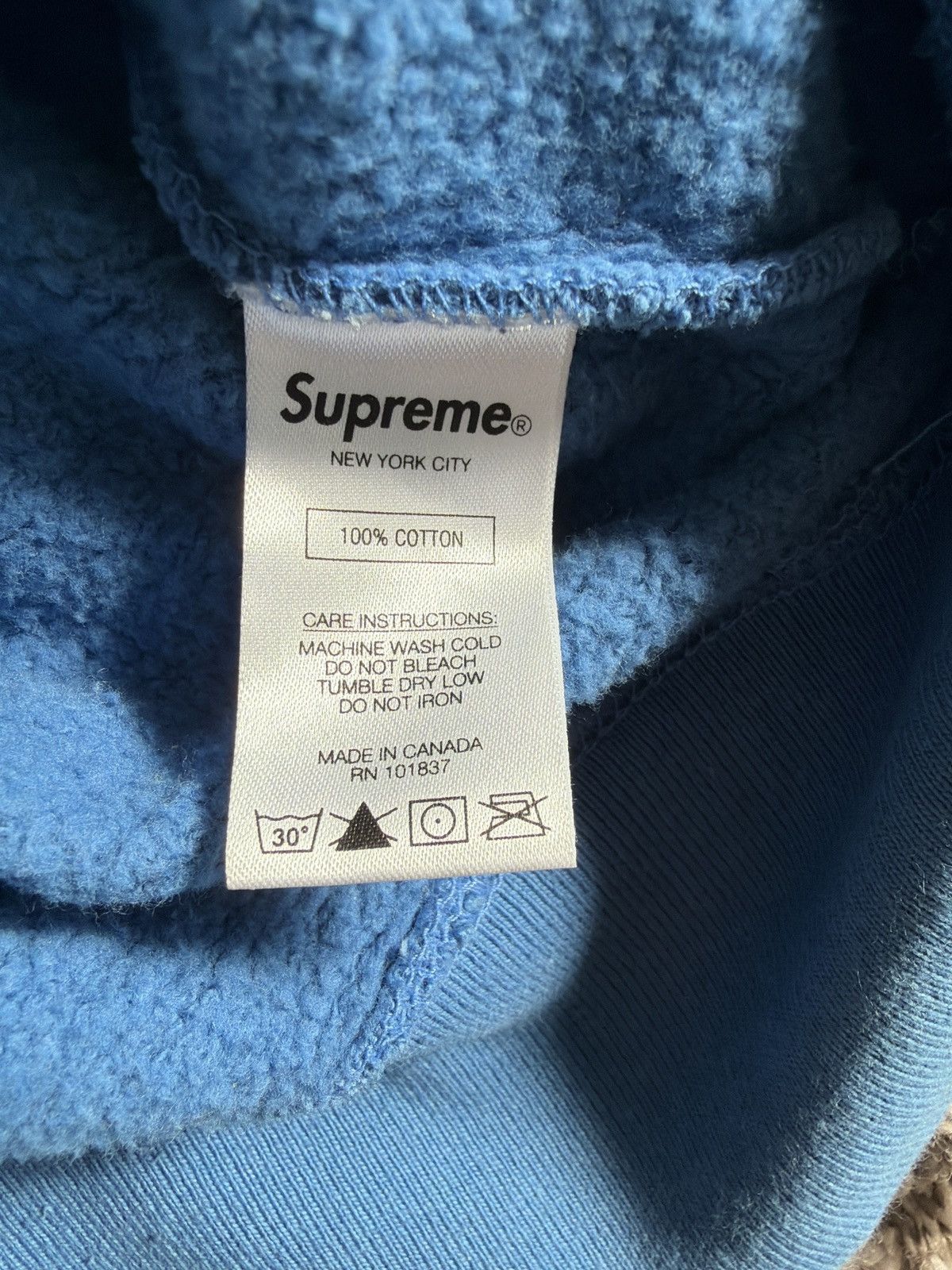Supreme Supreme small box logo blue sweater Size US L / EU 52-54 / 3 - 11 Thumbnail