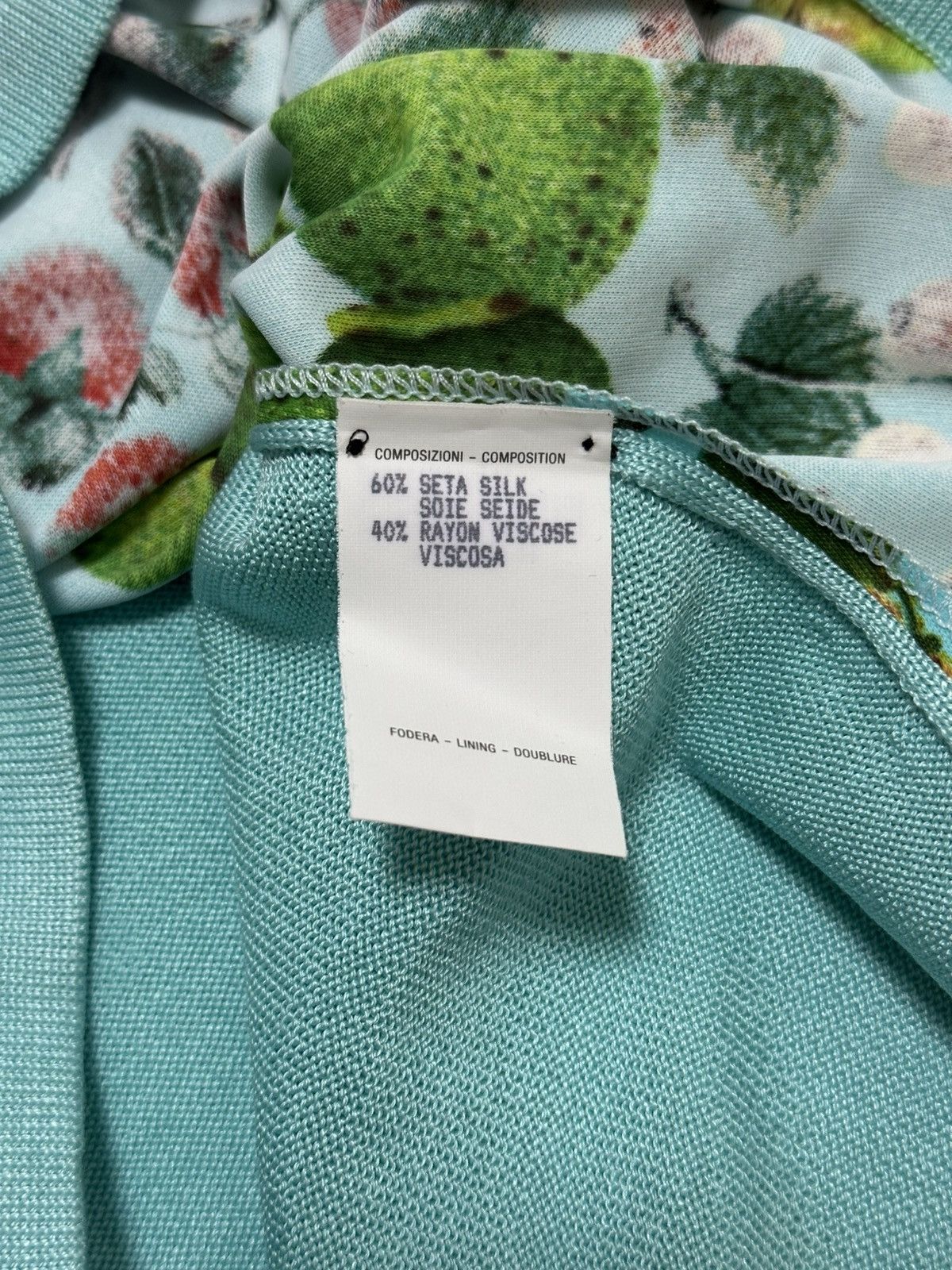 Gucci GUCCI Spring Summer 1996 Fruit Print V-neck Knit Pullover Size M / US 6-8 / IT 42-44 - 7 Thumbnail