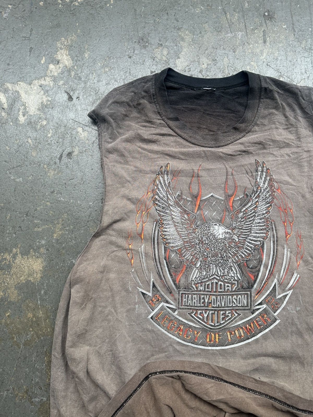 Other Vintage Sun Faded 90s Harley Davidson Erd style Tee Size US XL / EU 56 / 4 - 3 Thumbnail