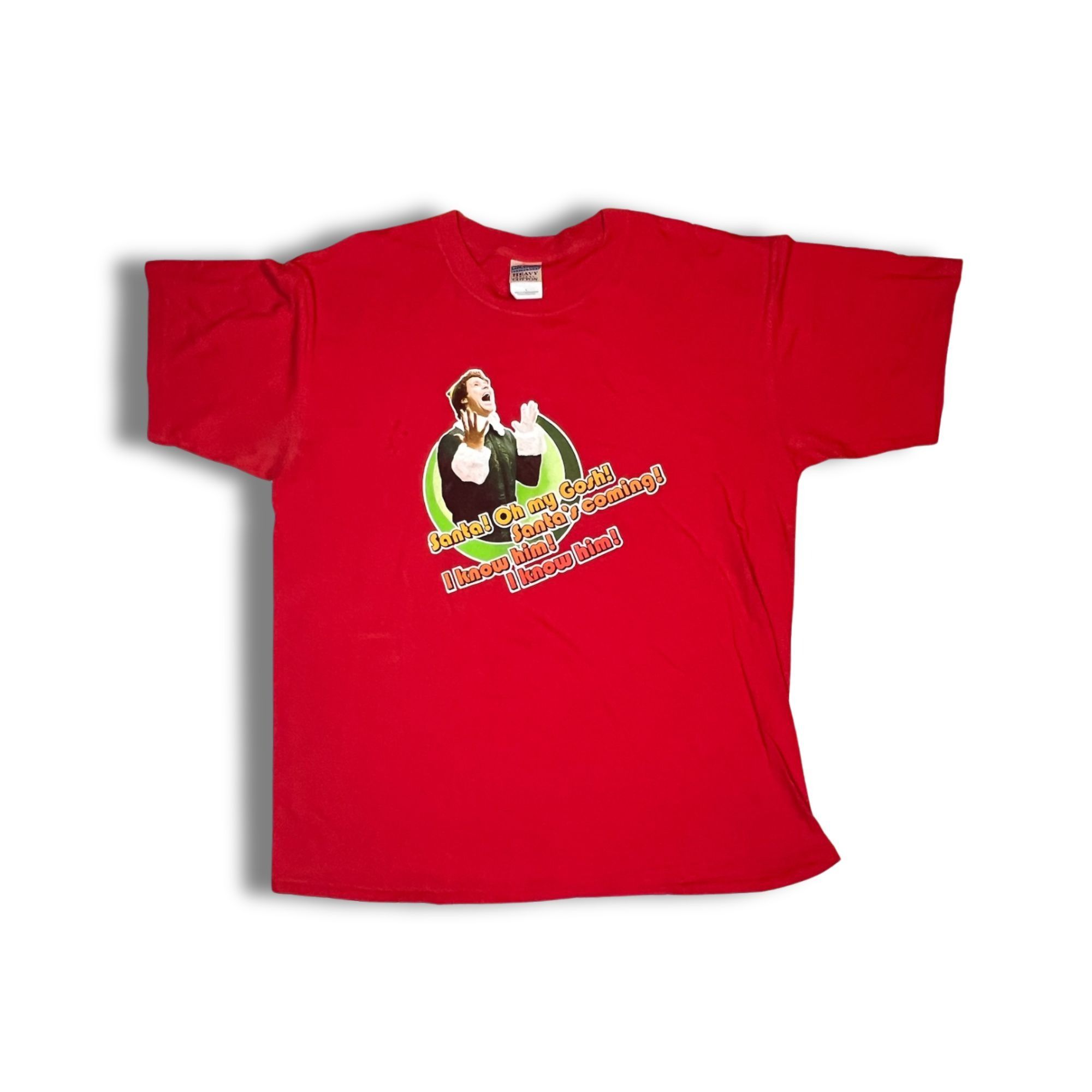 Gildan Vintage Y2K Elf Movie Christmas T-Shirt Red Will Ferrel Sant Size US L / EU 52-54 / 3 - 2 Thumbnail