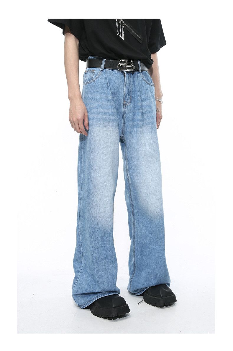 Japanese Brand × Jean Retro casual washed straight-leg jeans Size US 32 / EU 48 - 7 Thumbnail