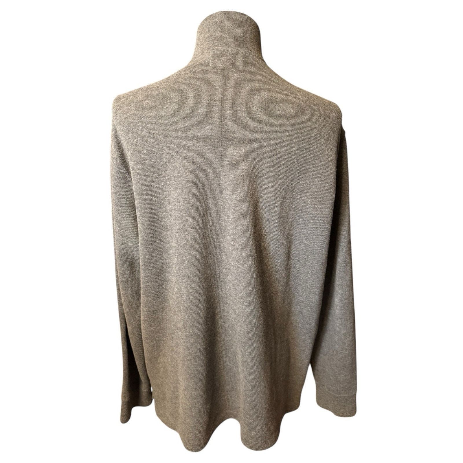 Polo Ralph Lauren Ralph Lauren Polo Gray Quarter Zip Pullover Sweater Size US XL / EU 56 / 4 - 4 Thumbnail
