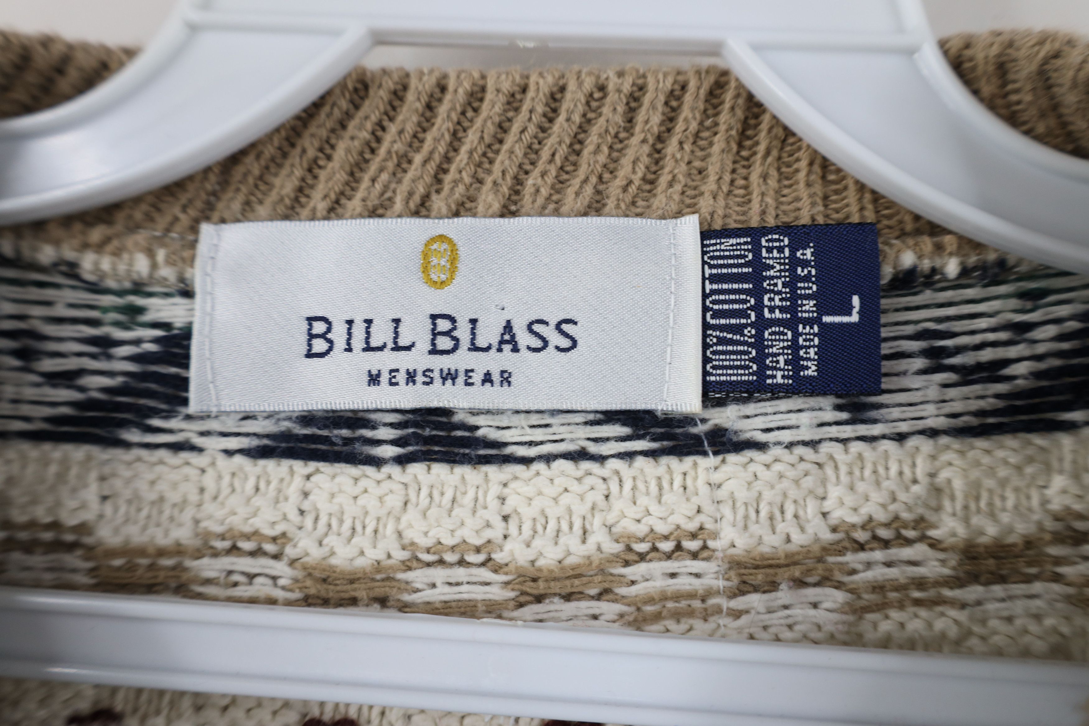 Vintage Vintage 90s Streetwear Cotton Knit Fair Isle Sweater USA Size US L / EU 52-54 / 3 - 9 Thumbnail