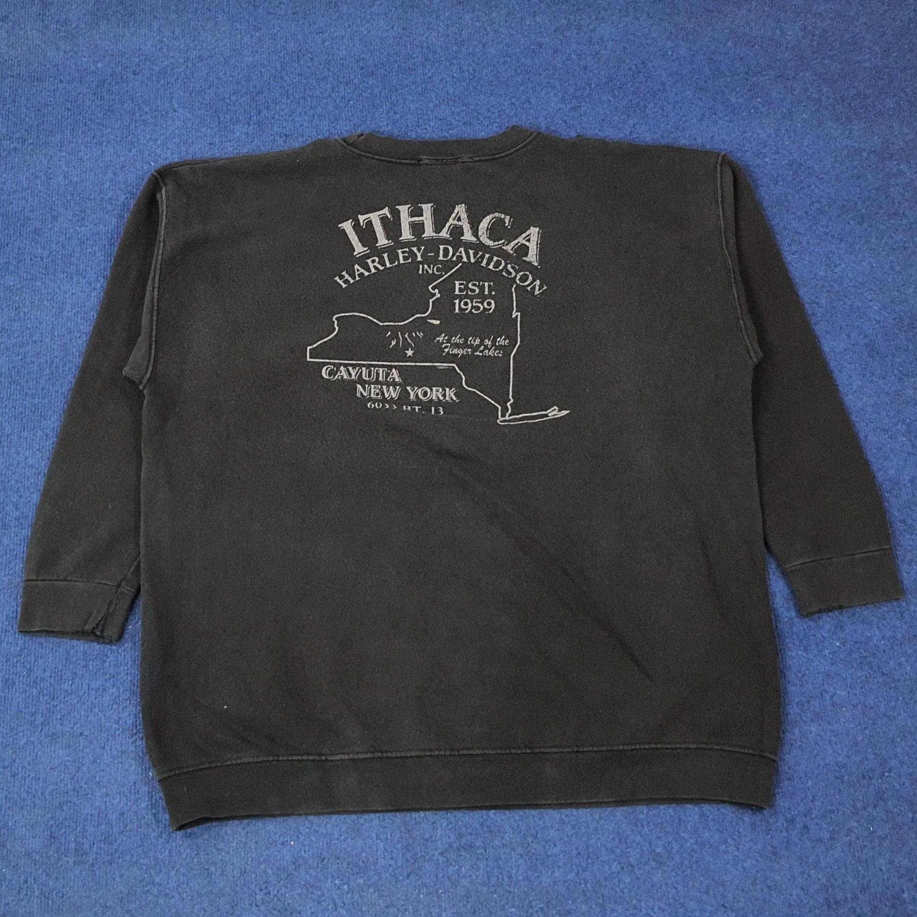 Harley Davidson × Vintage Vintage Harley Davidson Motor Cycles Sweatshirts C221N23 Size US XL / EU 56 / 4 - 4 Thumbnail