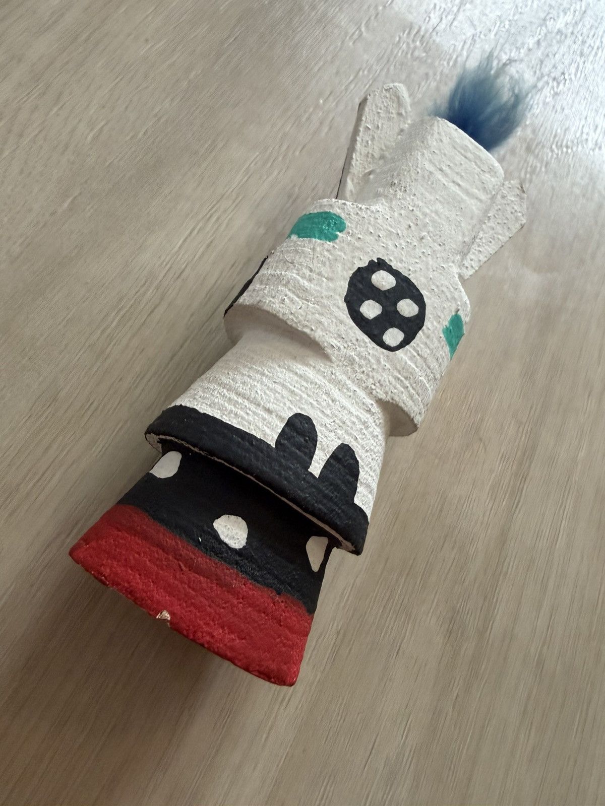 Vintage Vintage Native American Wolt “White Wolf” Kachina Doll Size ONE SIZE - 3 Thumbnail