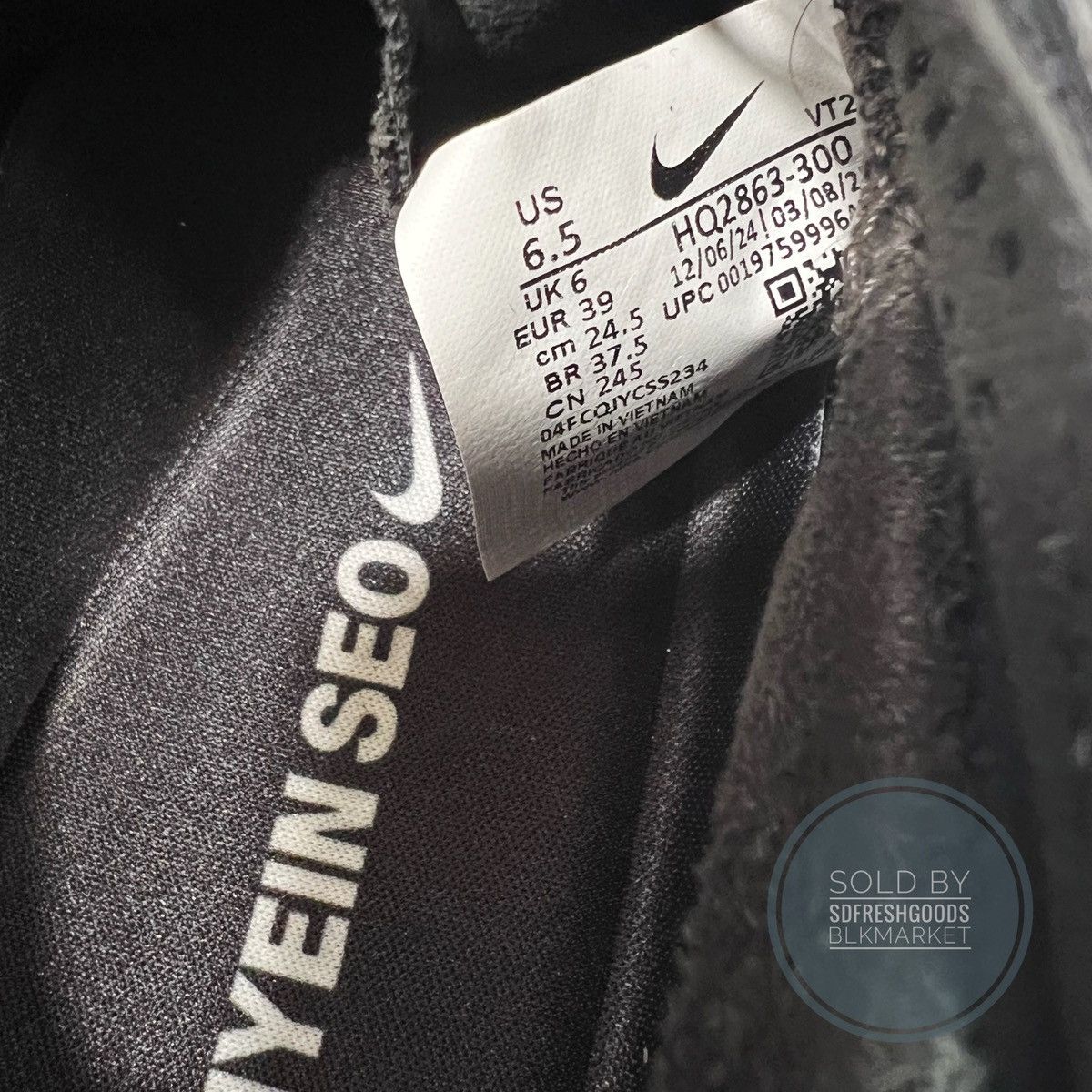 Nike Nike Ava Rover HYEIN SEO Black Running Shoes 6.5M 8W Size US 6.5 / EU 39-40 - 7 Thumbnail