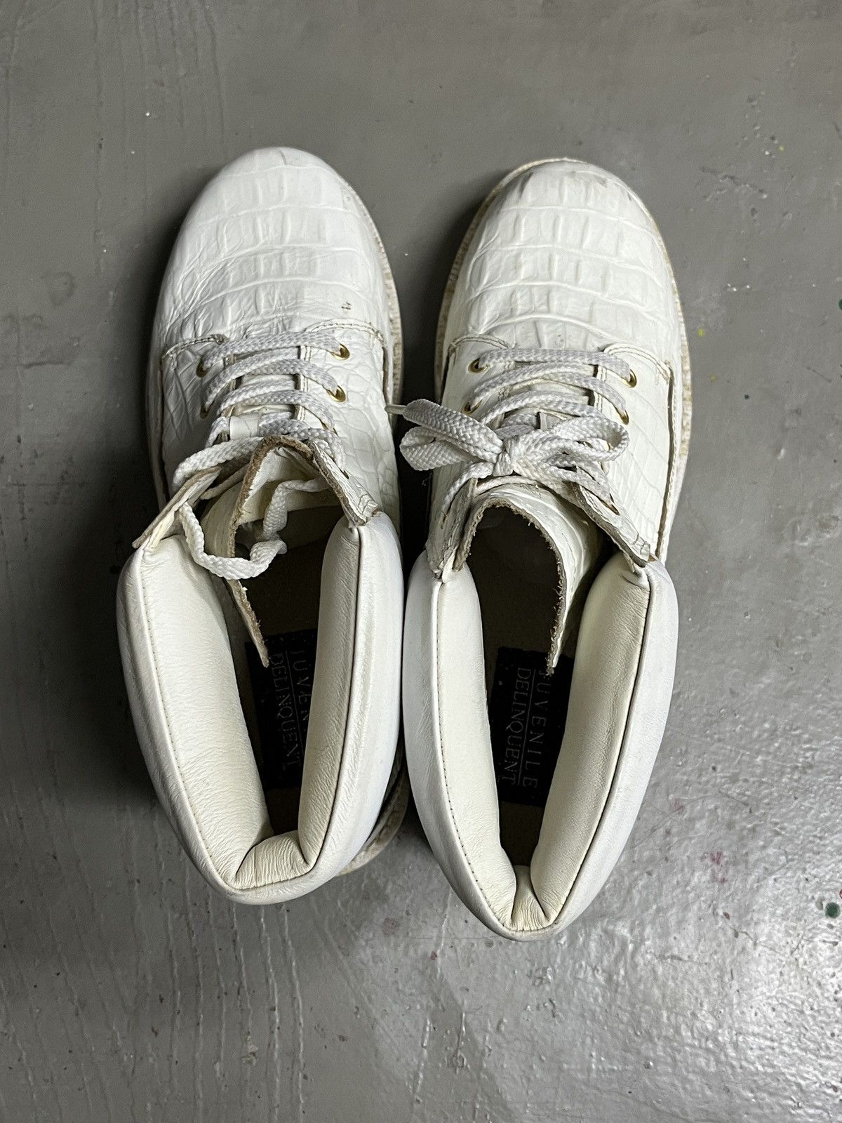 14th Addiction Juvenile Delinquent Balenciaga Style Crocodile Leather Boots Size US 9.5 / EU 42-43 - 6 Thumbnail