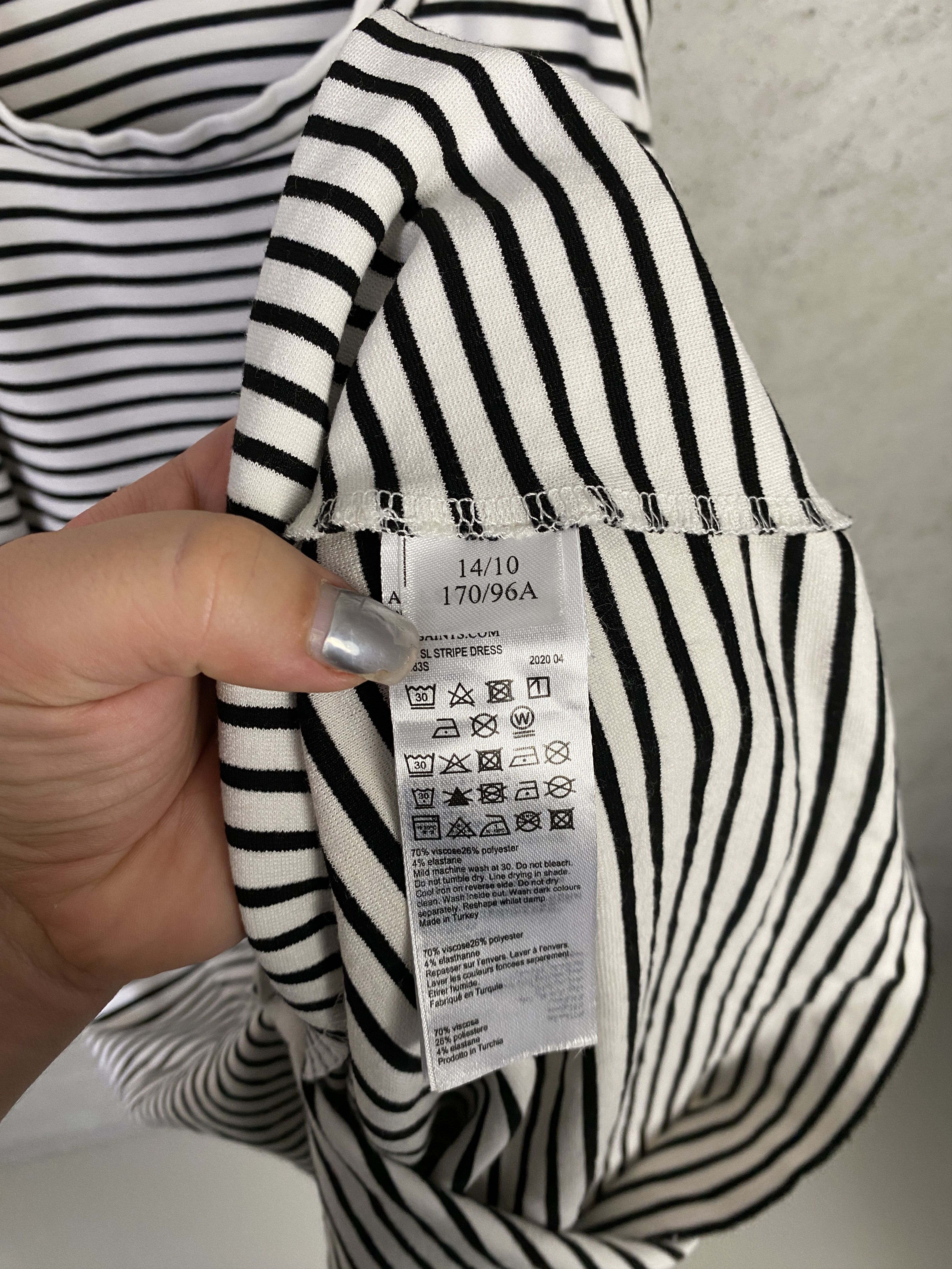 Allsaints Allsaints Hatti SL Stripe dress cotton midi buttons Size M / US 6-8 / IT 42-44 - 5 Thumbnail