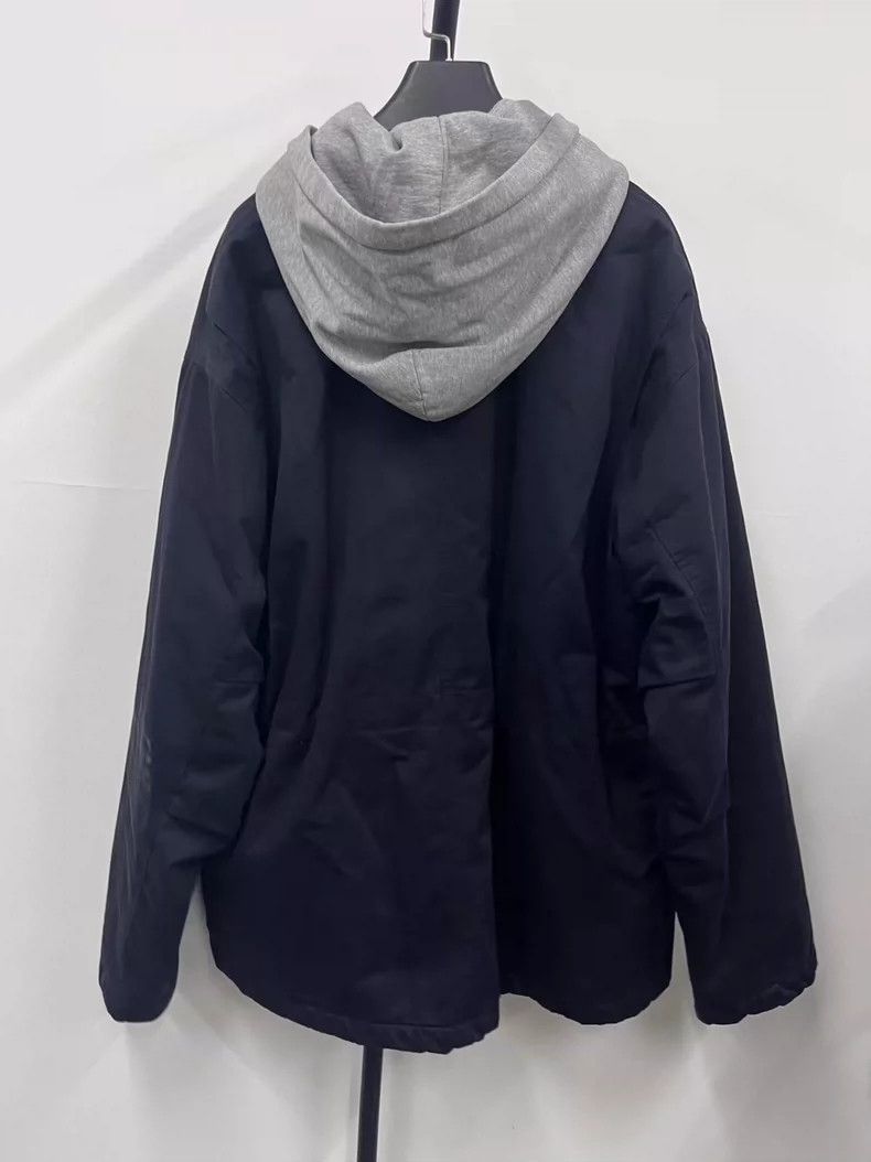 Balenciaga Balenciaga Worn overalls patchwork hooded long-sleeved jac Size US S / EU 44-46 / 1 - 2 Thumbnail