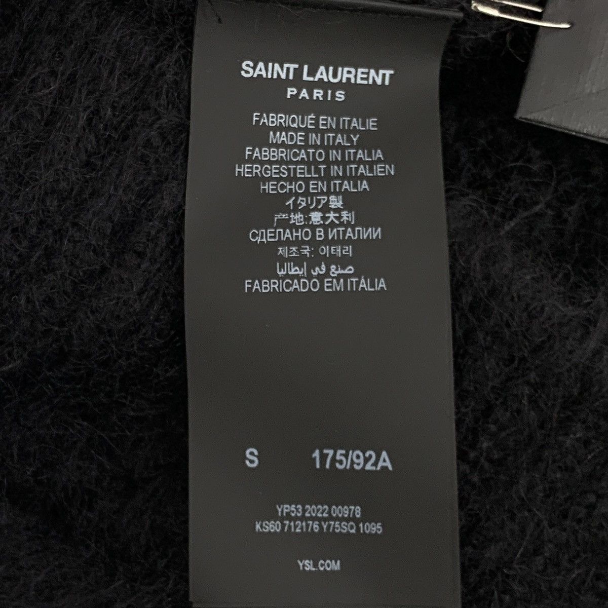 Yves Saint Laurent Yves Saint Laurent Logo Letter Mohair Knit Sweater K26WX Size S / US 4 / IT 40 - 7 Thumbnail