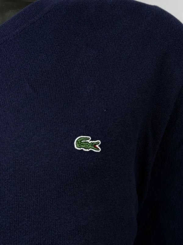 Lacoste Maglione Lacoste Uomo Blu Cotone V-Neck Taglia 3XL Size US XXL / EU 58 / 5 - 5 Thumbnail