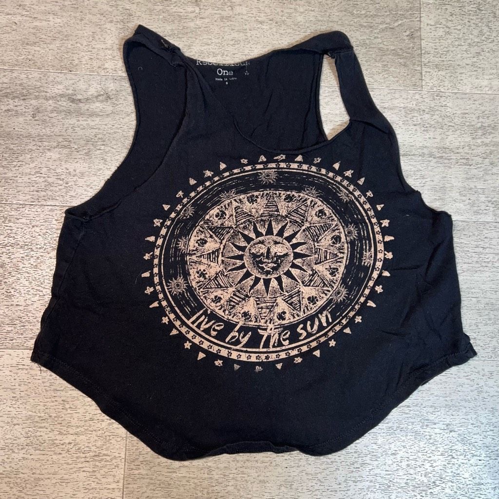 Shein One Step Up, Rebellious One, Shein Tank Tops, Crop Top, Tie Up Tank, Size Small Size S / US 4 / IT 40 - 5 Thumbnail