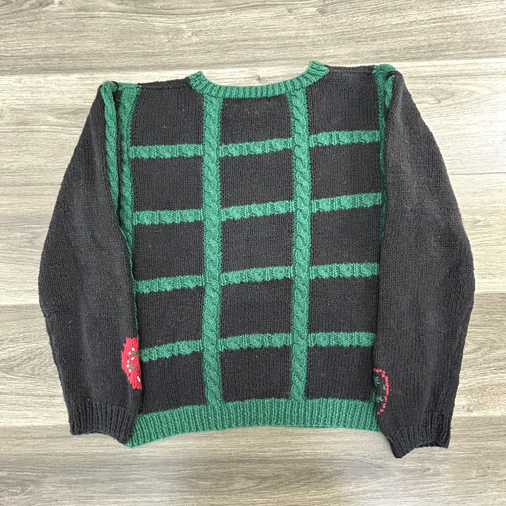 Vintage VINTAGE Grandma Sweater Womens Medium Heart Cherry Coquette Grunge 90s Size M / US 6-8 / IT 42-44 - 4 Thumbnail