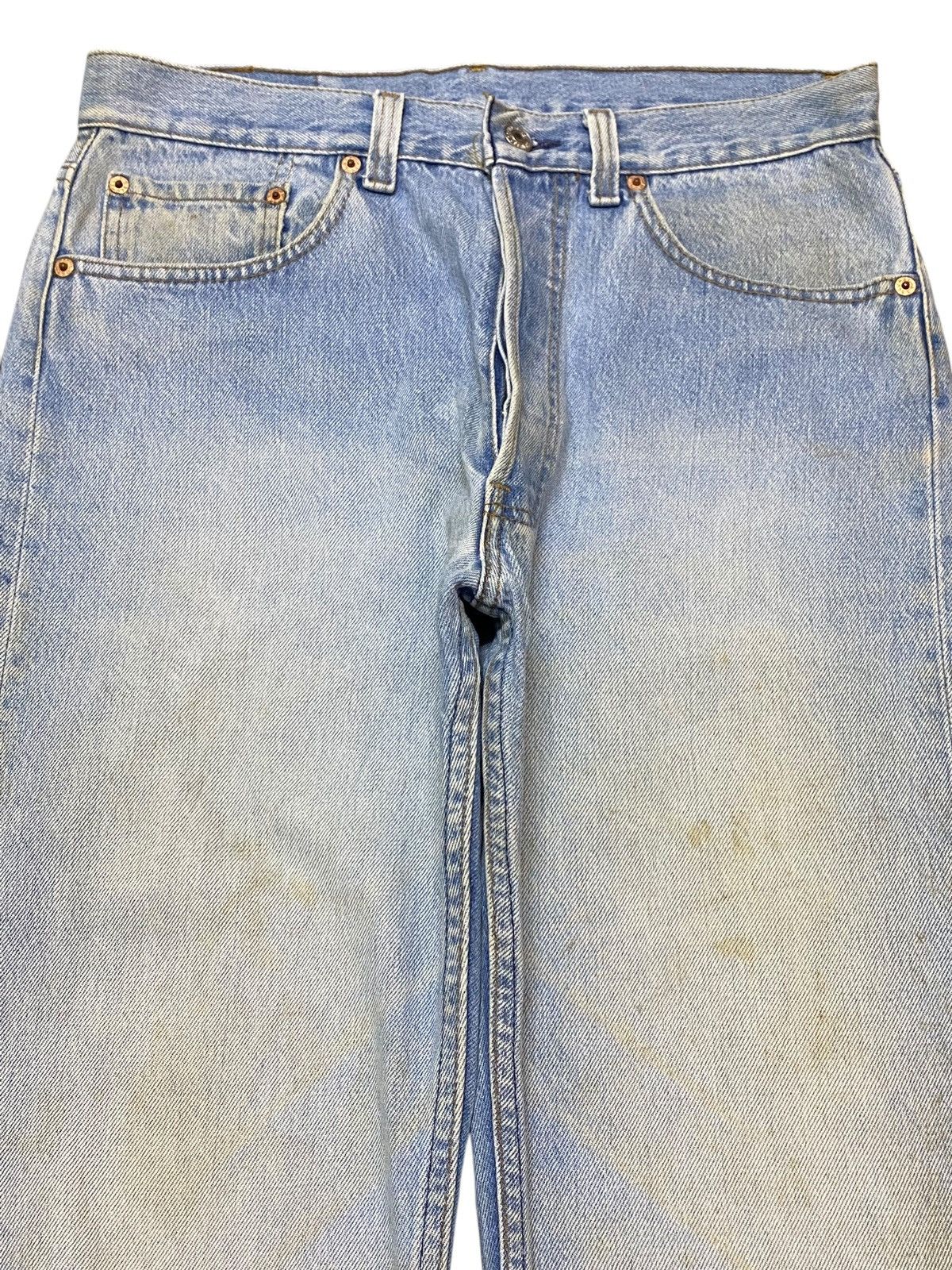 Levi's Vintage Levis 501xx 90’s Faded Wash Grunge Loose Jeans Size US 31 - 3 Thumbnail