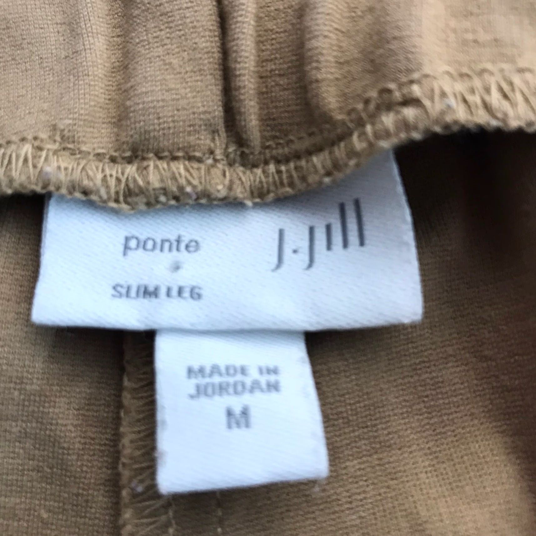 J. Jill J. Jill Brown Ponte Slim Leg Pull On Dress Pants Womens Size M Size 32" / US 10 / IT 46 - 7 Thumbnail