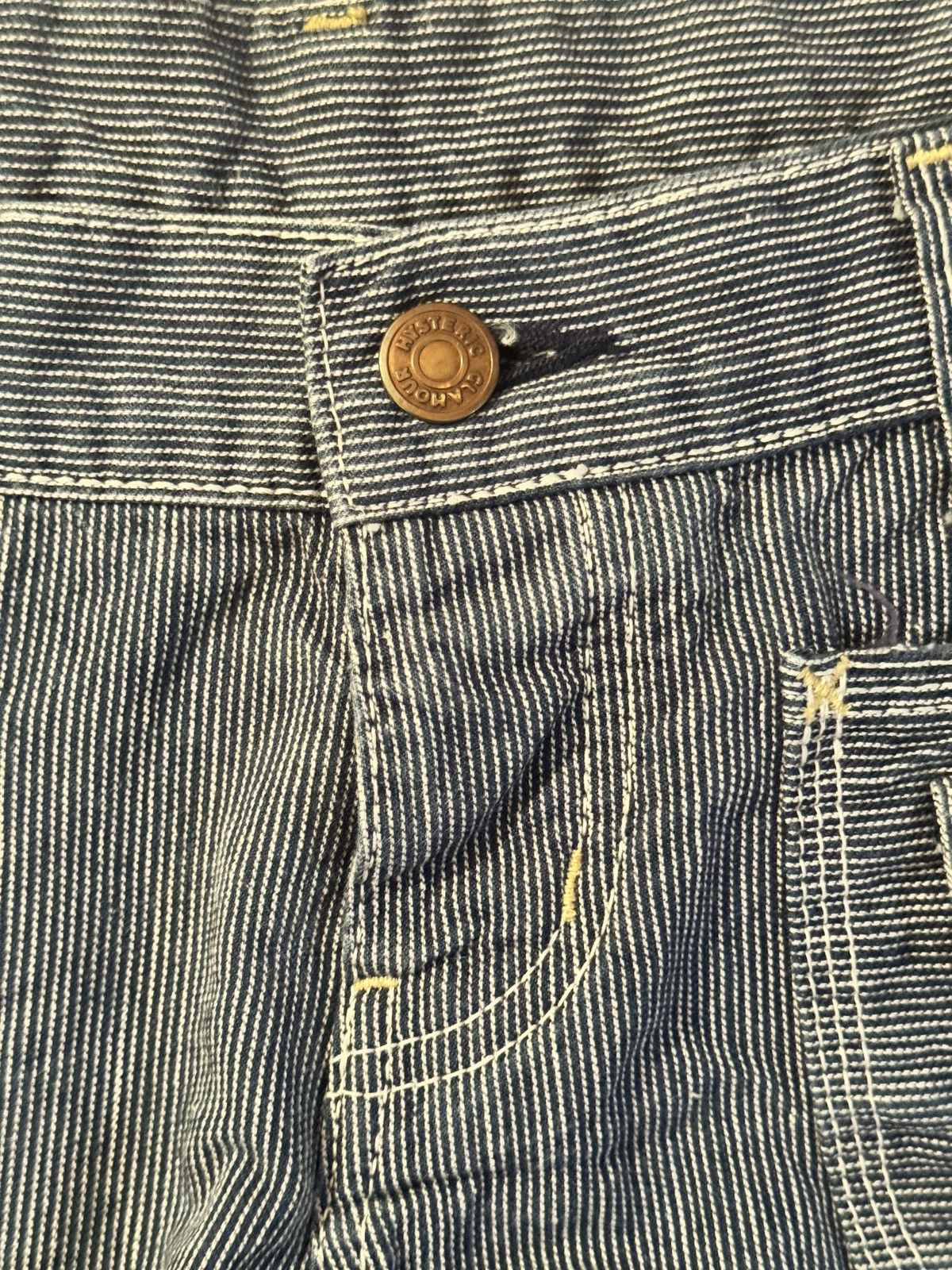 Hysteric Glamour Hysteric Glamour Pinstripe Denim Shorts Size 28" / US 6 / IT 42 - 5 Thumbnail