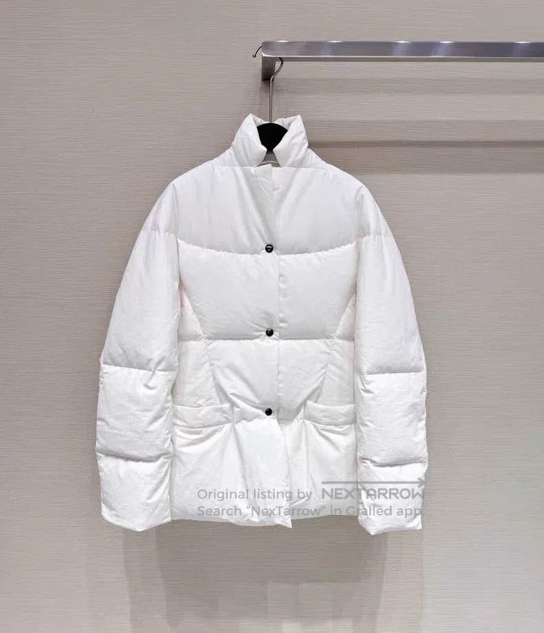 Jil Sander Jil Sander size 34 White down jacket Size M / US 6-8 / IT 42-44 - 1 Thumbnail