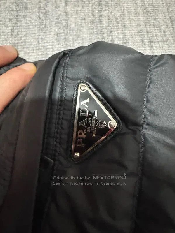 Prada Prada Men's Black Quilted Down Jacket. Size US L / EU 52-54 / 3 - 3 Thumbnail