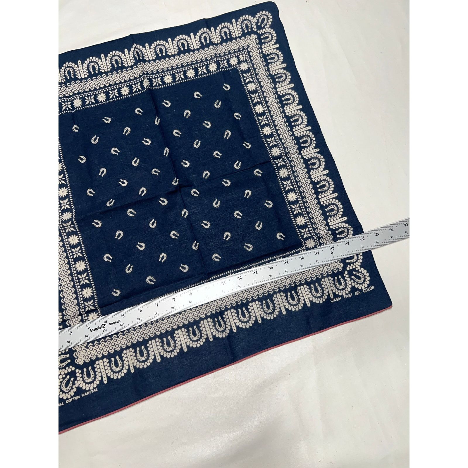 Kapital Kapital Fastcolor Printed Selvedge Cotton Horse Shoe Bandana Size ONE SIZE - 6 Thumbnail