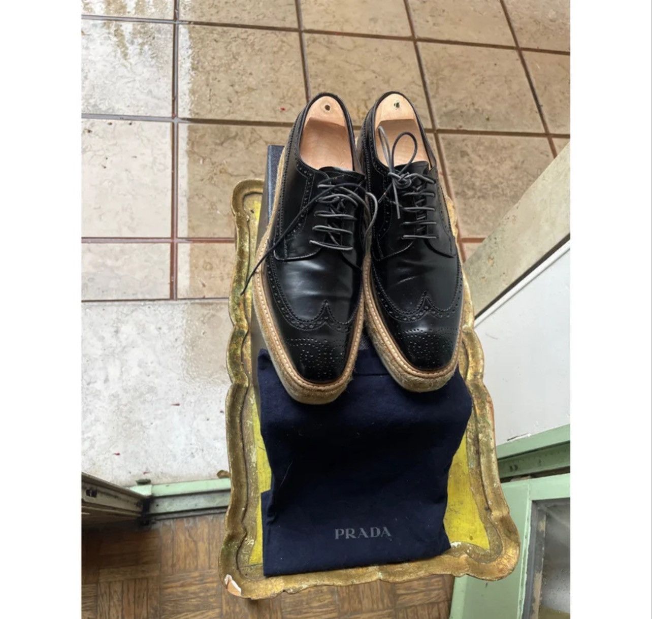 Prada Prada derbies leather and rope plate form Size US 8 / EU 41 - 2 Thumbnail