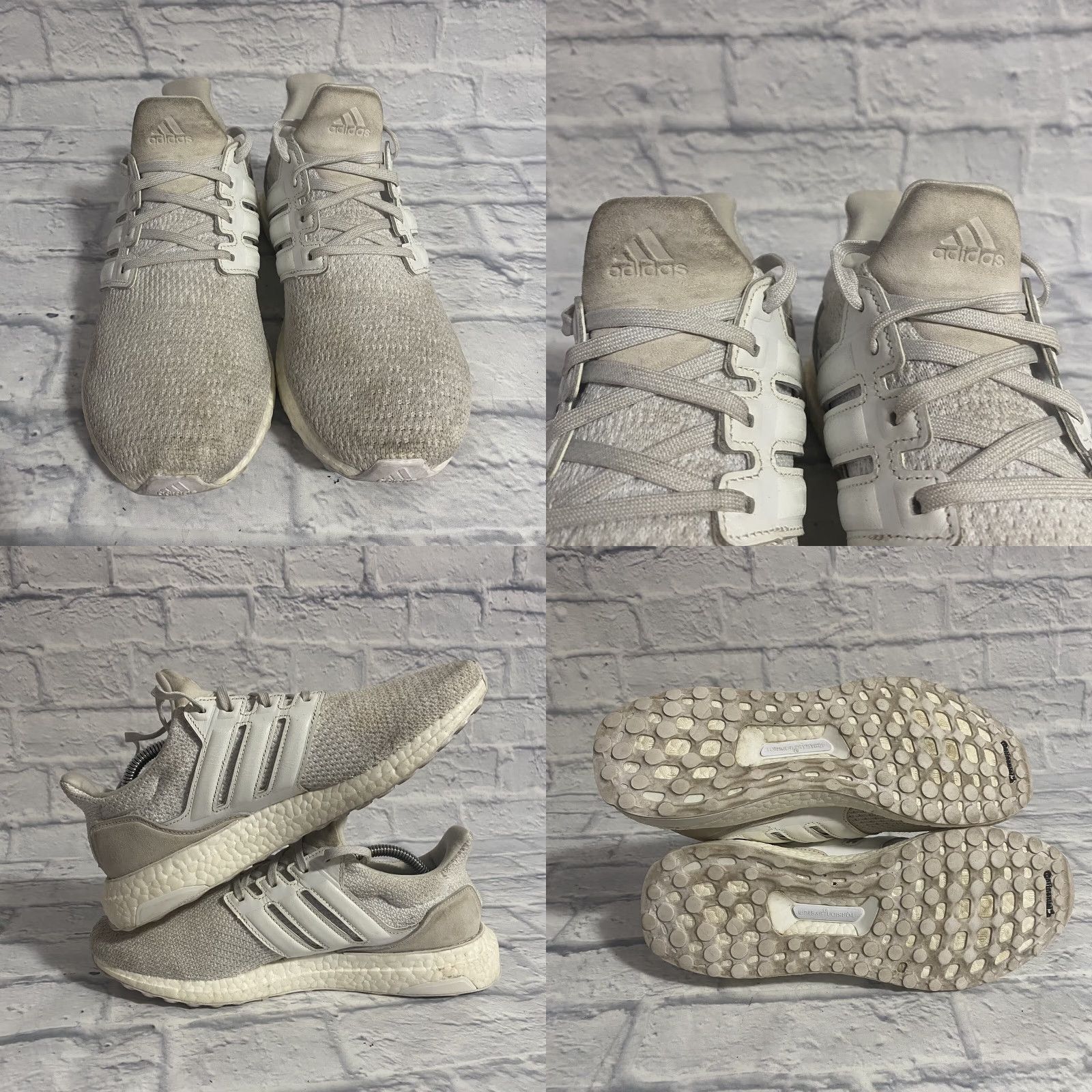 Adidas adidas UltraBoost DNA Cloud White Leather Grey Suede FW4904 Men’s Size 8.5 Size US 8 / EU 41 - 8 Thumbnail