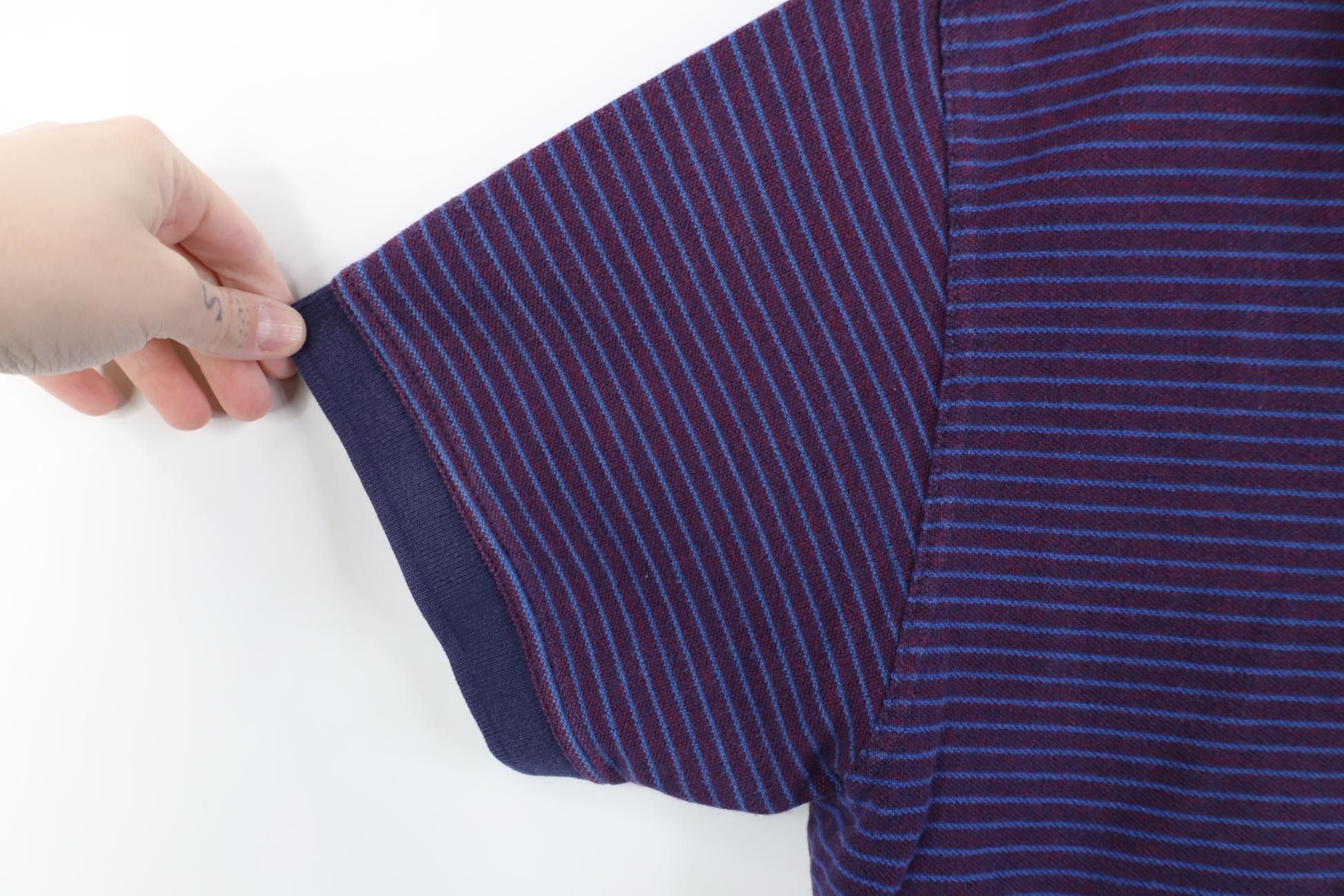 Vintage Vintage 90s Streetwear Striped Cotton Knit Golf Polo Shirt Size US L / EU 52-54 / 3 - 7 Thumbnail