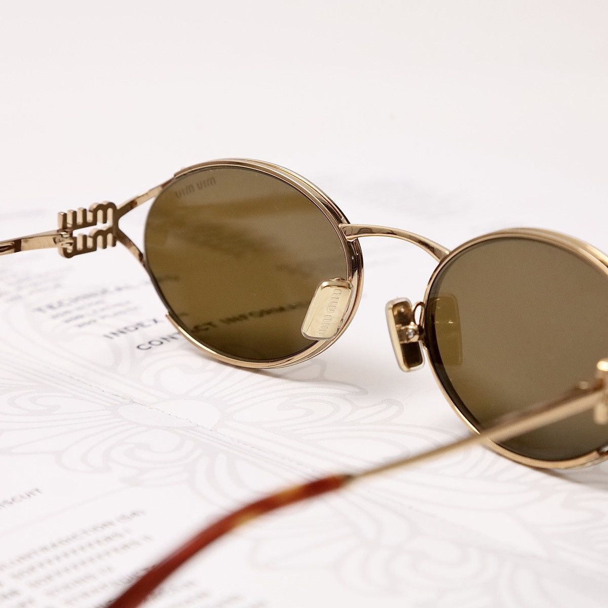 Miu Miu MIU MIU 0MU 52YS SUNGLASSES Size ONE SIZE - 4 Thumbnail