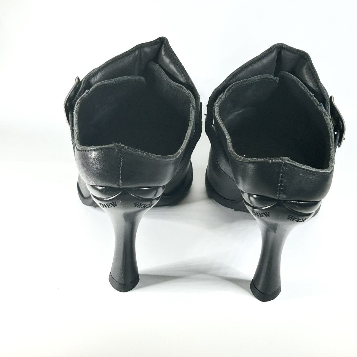 New Rock × Vetements New Vetements x New Rock Leather Moto Mules Size 40EU/10US Size US 10 / IT 40 - 3 Thumbnail