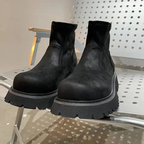 Other Men's Sock-Style Leather Boots - Chunky Sole Size US 10 / EU 43 - 7 Thumbnail