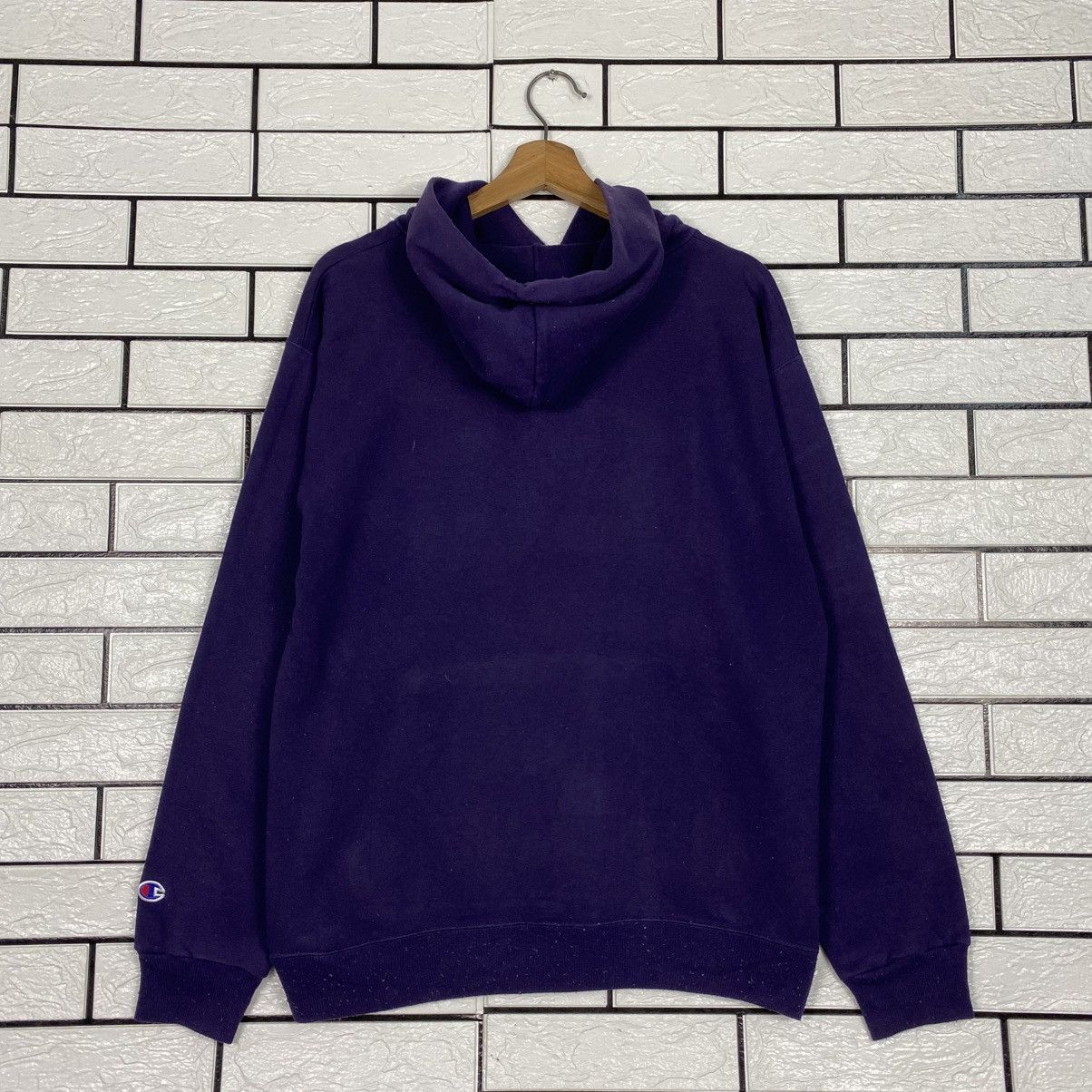 Japanese Brand Vintage Hoodie Champion JMU Big Logo Embroidery Size US M / EU 48-50 / 2 - 9 Thumbnail