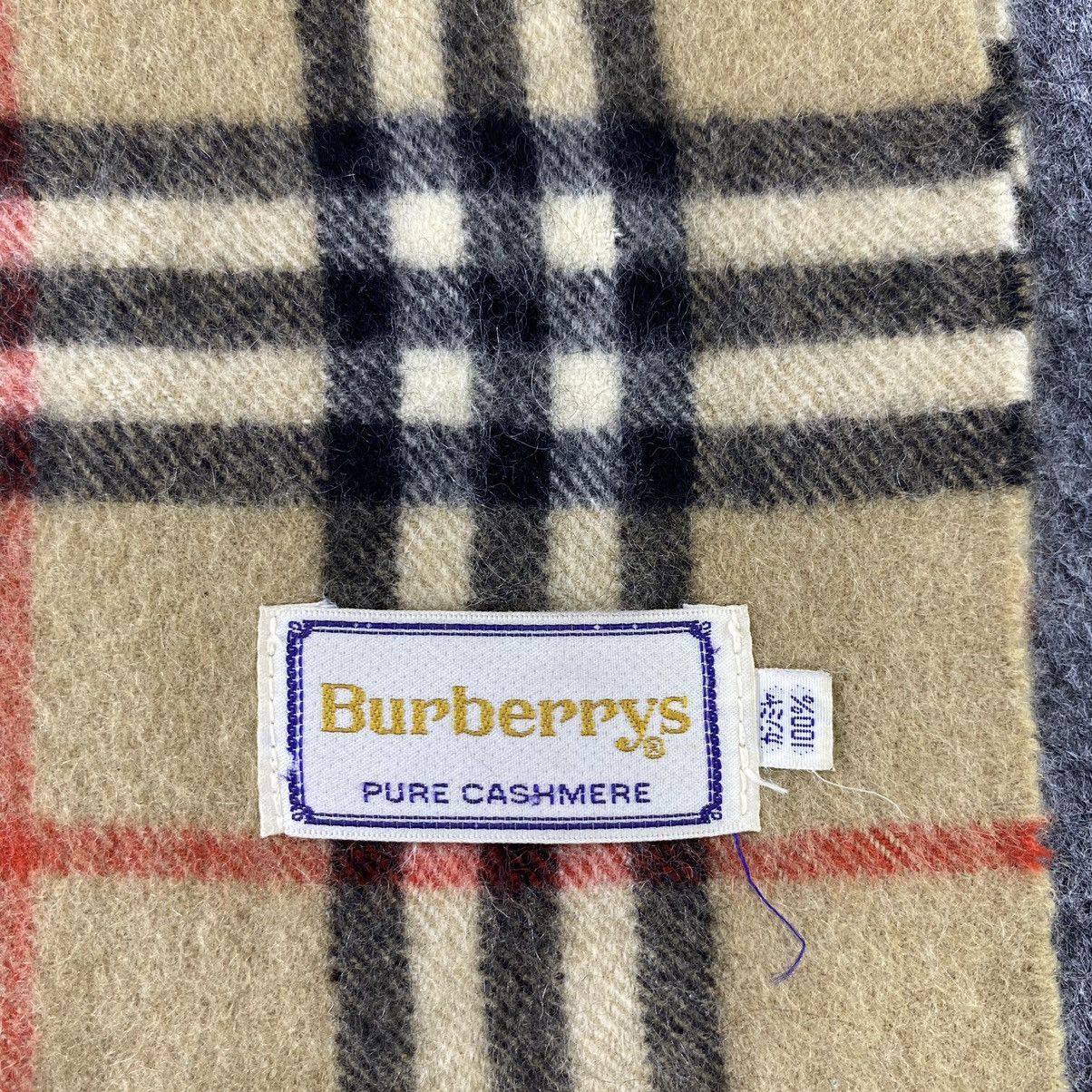 Burberry × Vintage Burberry Cashmere Scarf / Muffler / Neckwear-K016 Size ONE SIZE - 5 Thumbnail