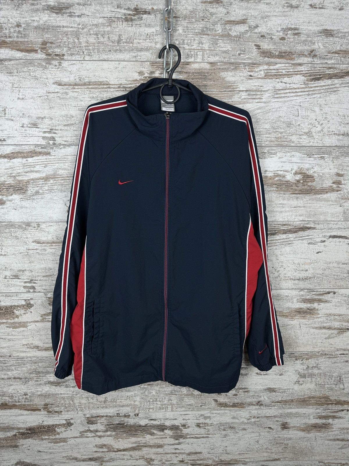 Nike Mens Vintage Nike track jacket navy swoosh drill Olympic Size US L / EU 52-54 / 3 - 2 Thumbnail